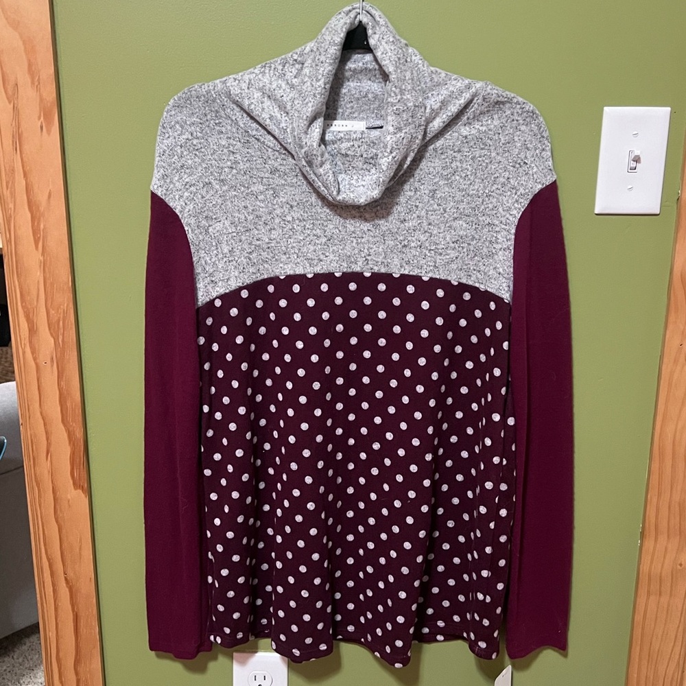 Reborn J cowl neck sweater